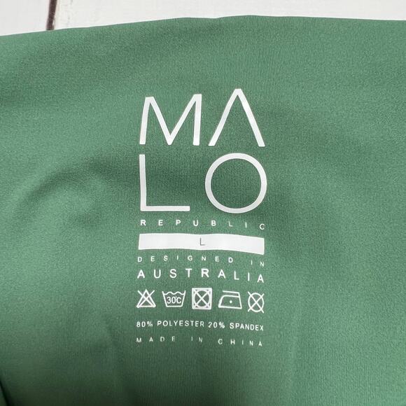 NWOT MALO Republic On the Run 7/8 Tights SIZE M Sagebrush Green Yoga Pants NEW - Picture 7 of 15